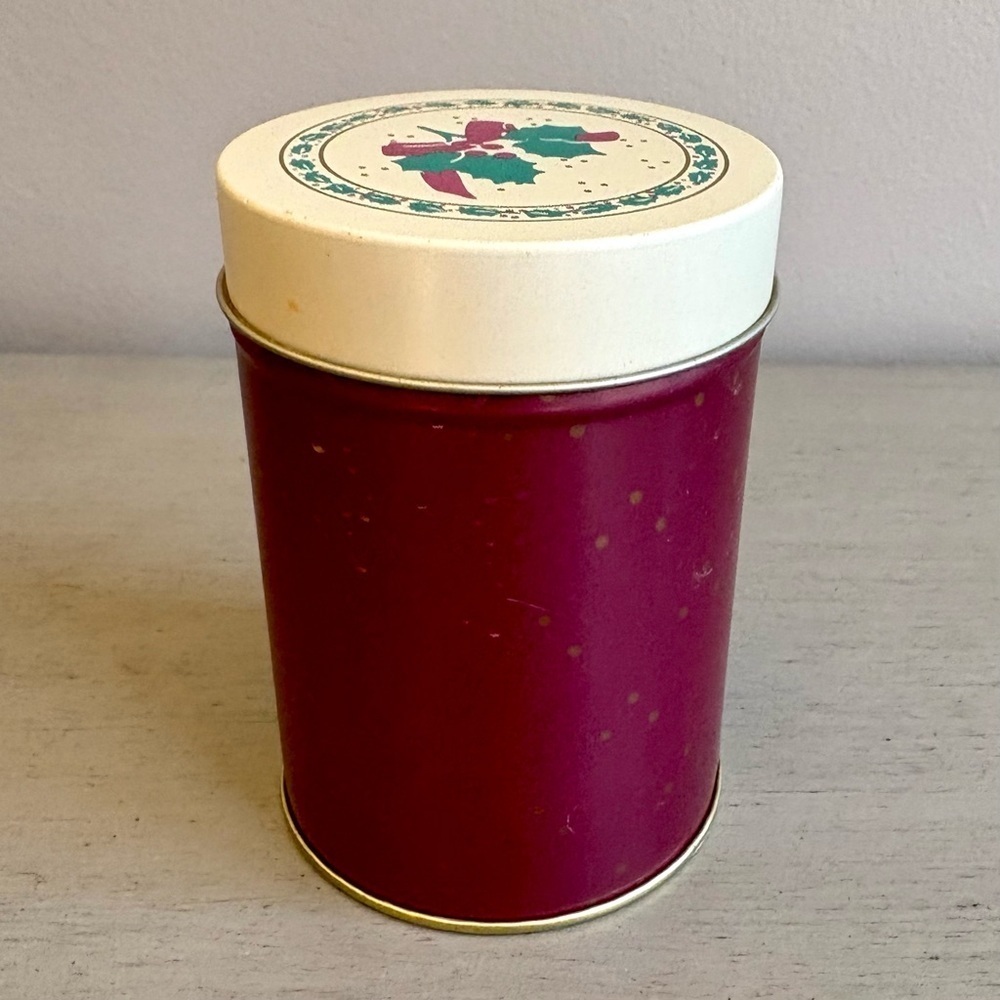 VTG Festive Christmas Holiday Round Cookie Tin Set of 3 - Multicolor Santa Holly - Picture 12 of 16